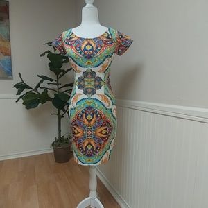 NWT Boston Proper colorful sheath dress